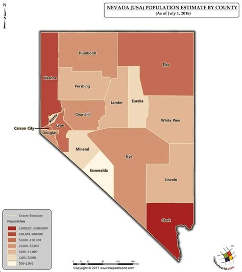 nevada cities by population|nevada counties by population.